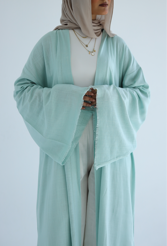 Farha Kimono in Mint (فرحة)