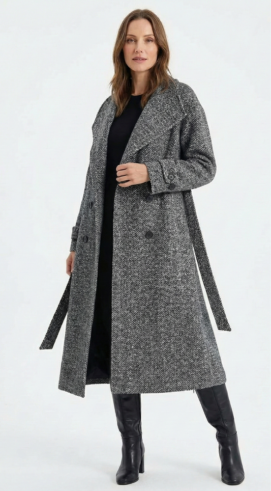 Winter Gray Lined Coat