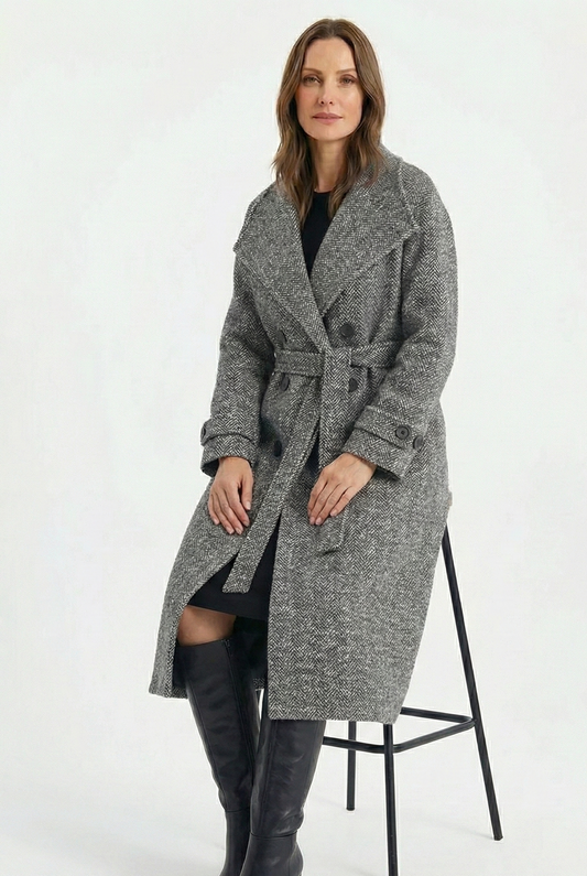 Winter Gray Lined Coat
