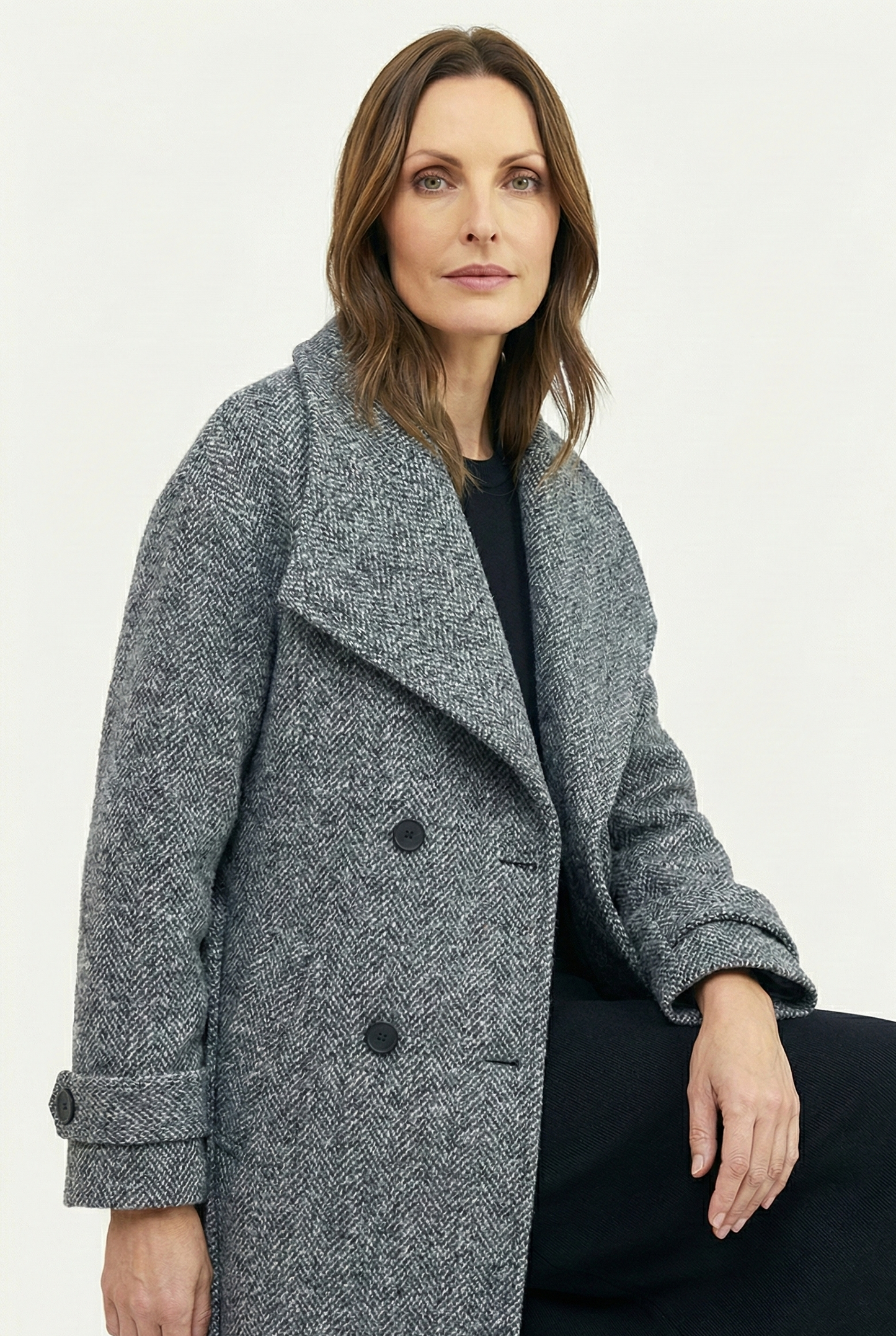 Winter Gray Lined Coat