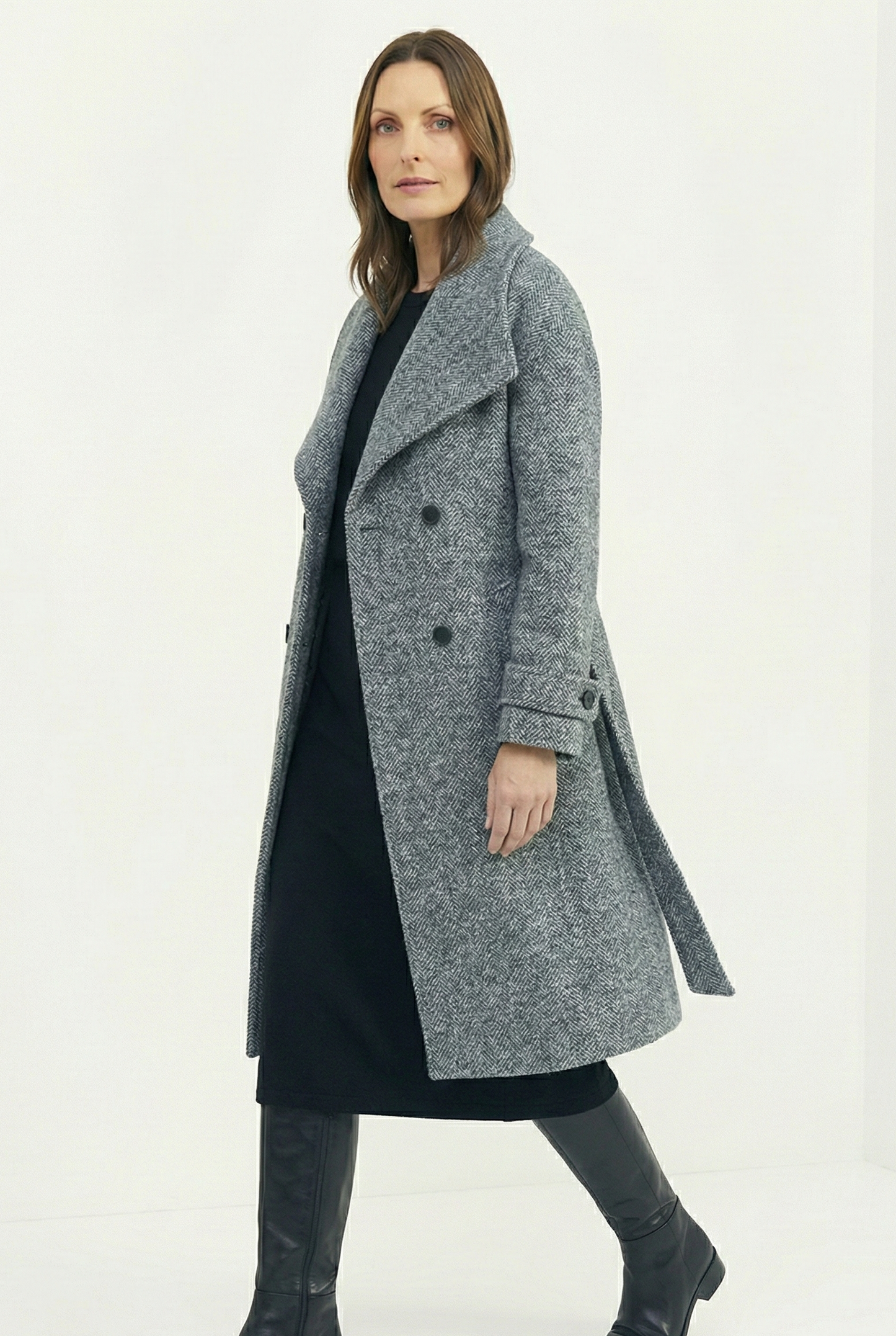 Winter Gray Lined Coat