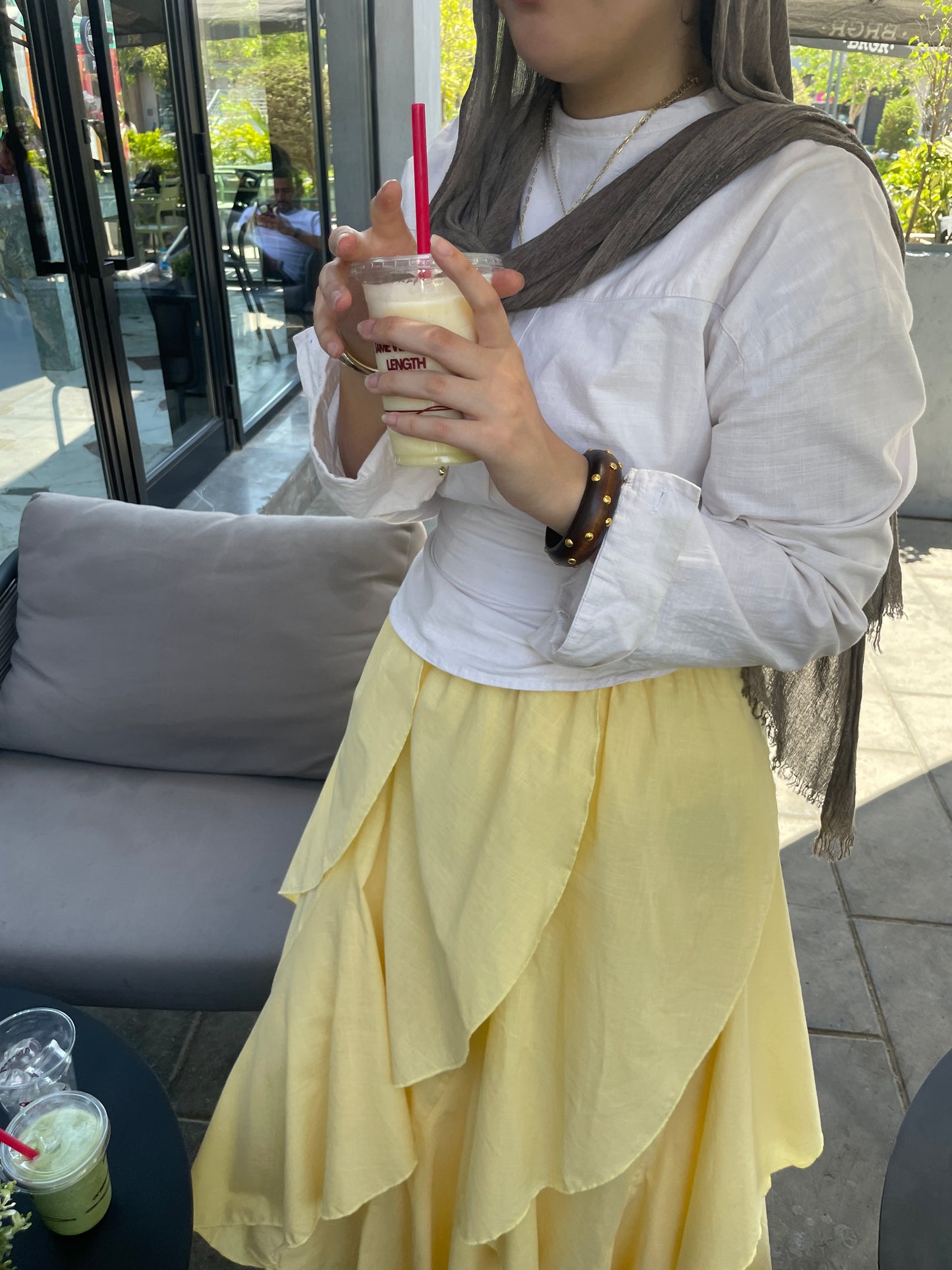 The Tulip Skirt in Butter Yellow