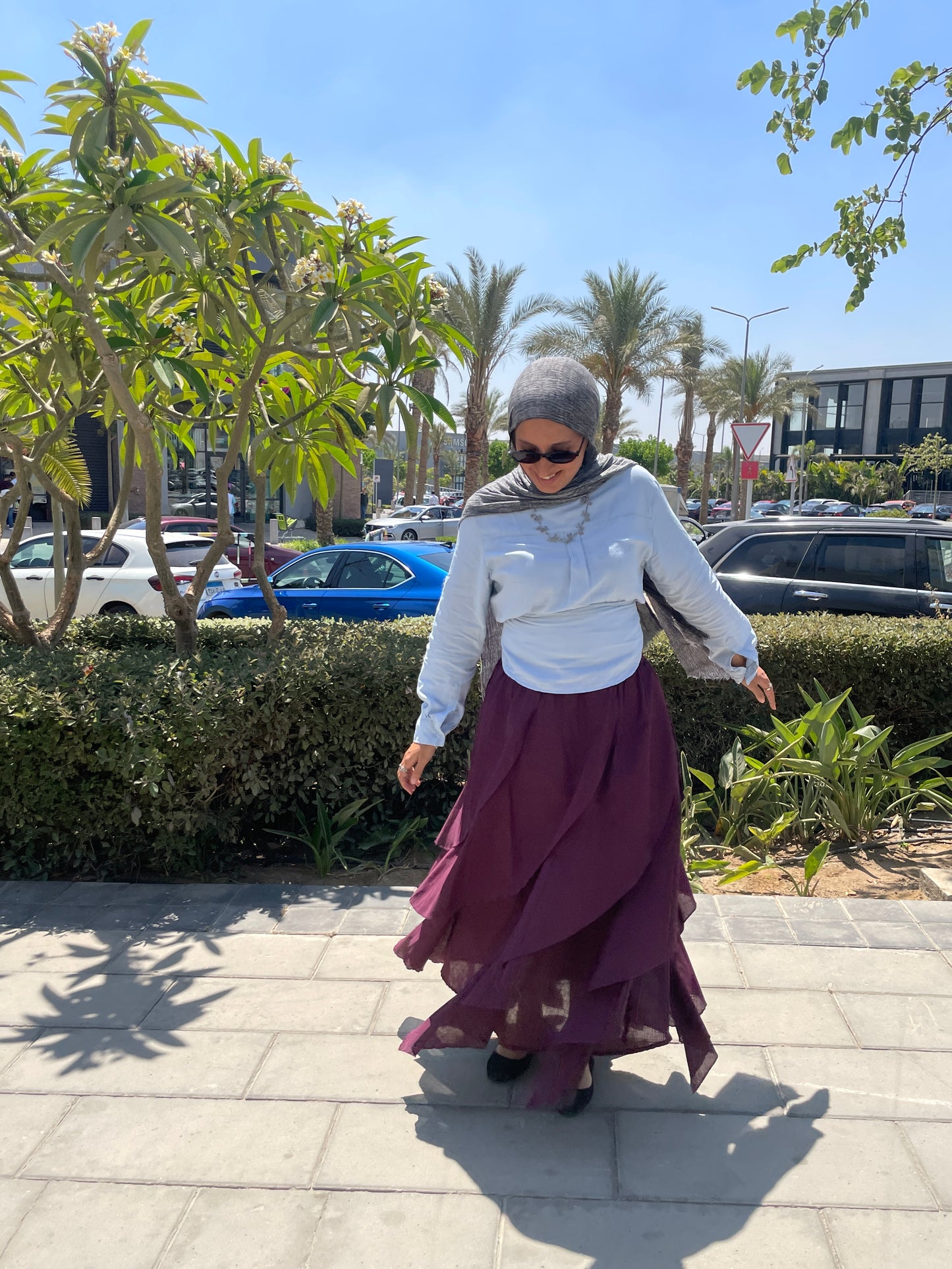 The Tulip Skirt in Burgundy