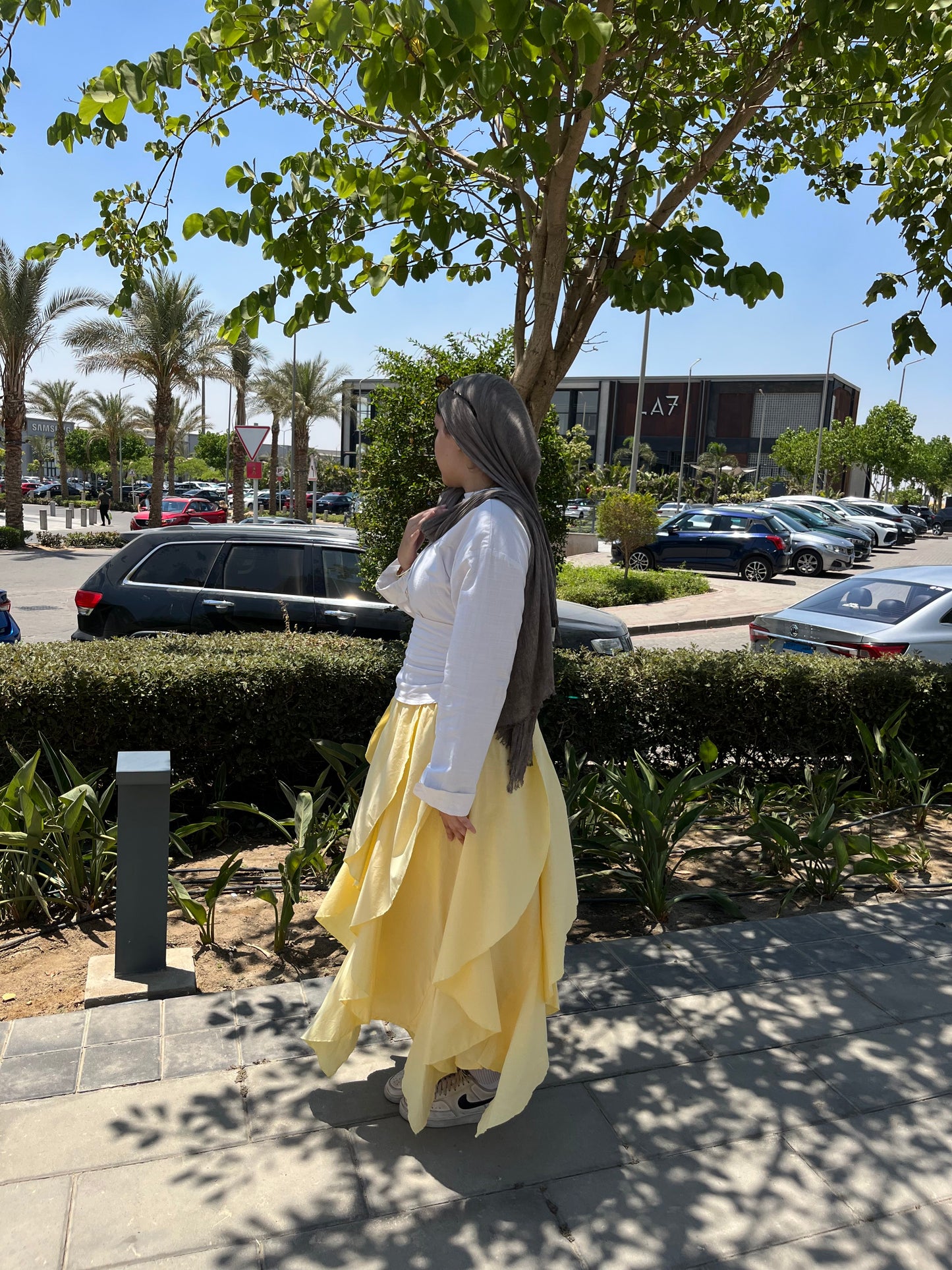 The Tulip Skirt in Butter Yellow