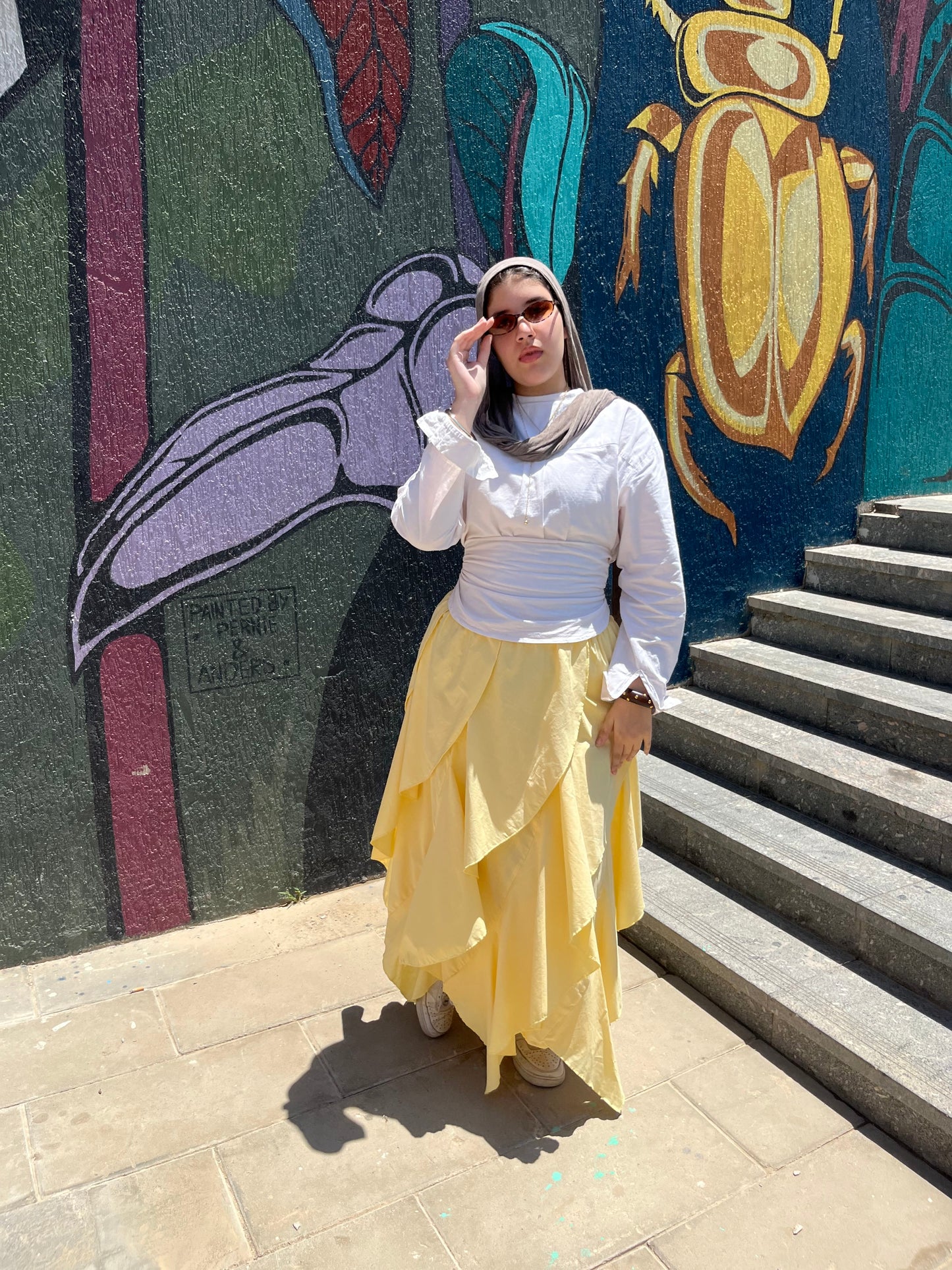 The Tulip Skirt in Butter Yellow
