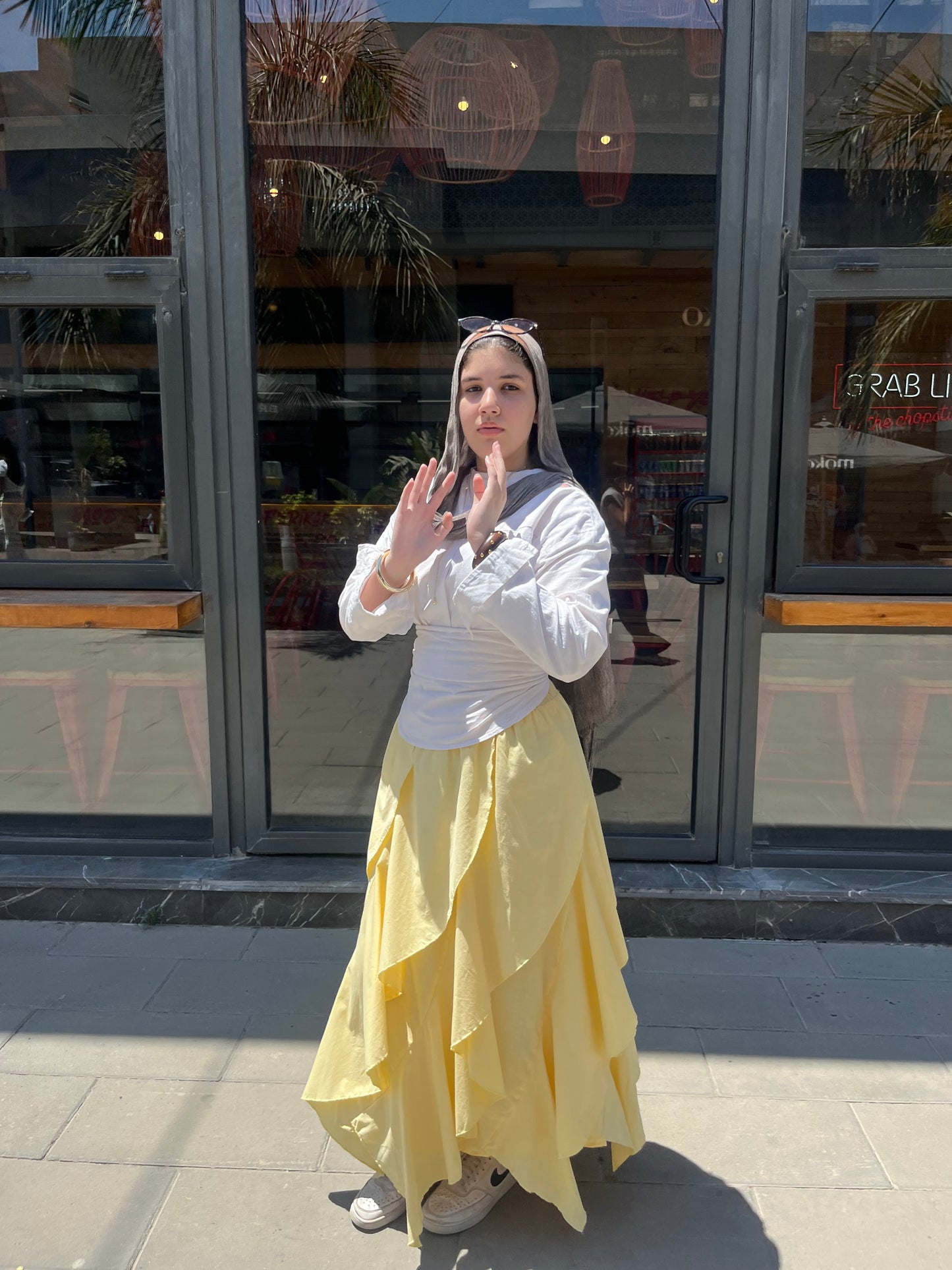 The Tulip Skirt in Butter Yellow
