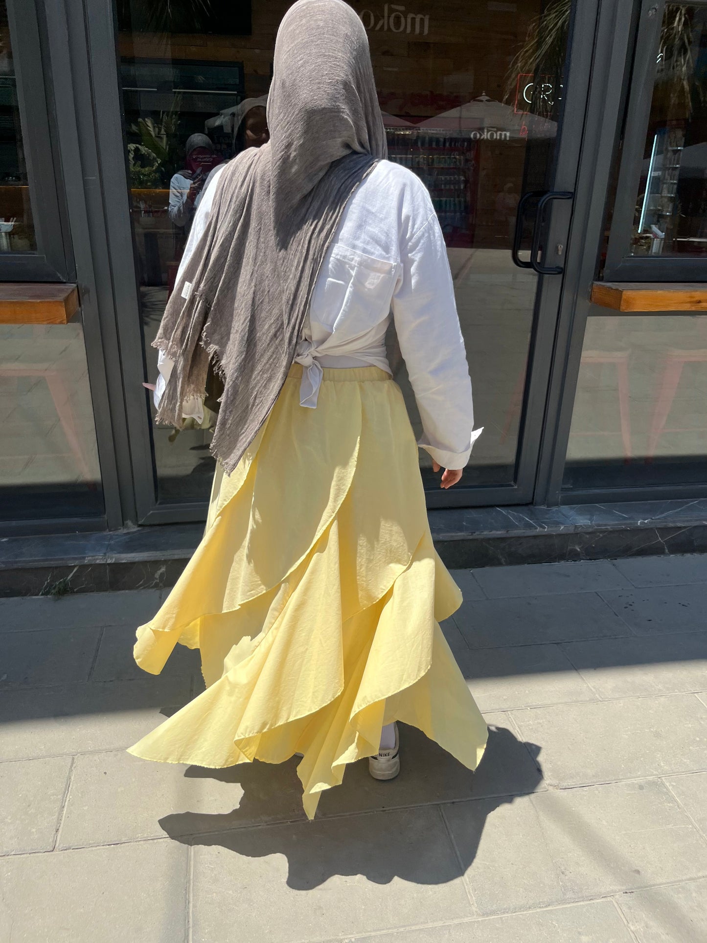 The Tulip Skirt in Butter Yellow